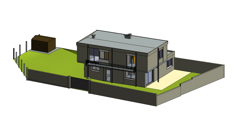 Modèle numérique IFC d’une maison à Gradignan