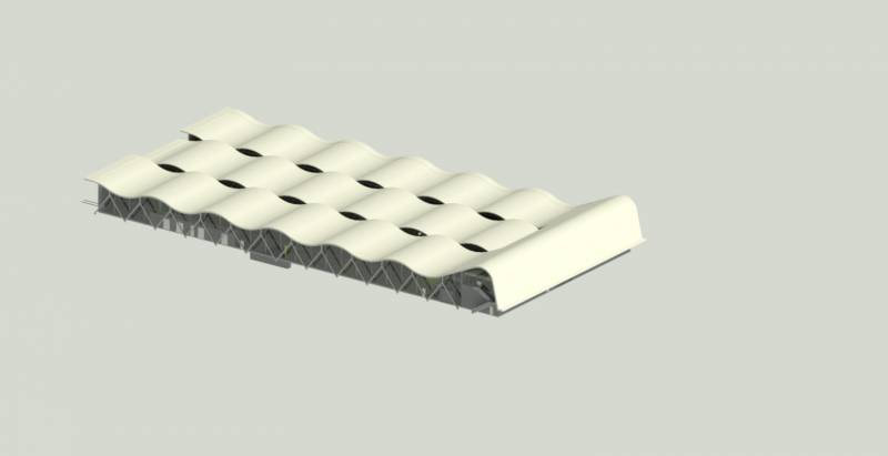 Modèle numérique d’un bâtiment industriel en région bordelaise